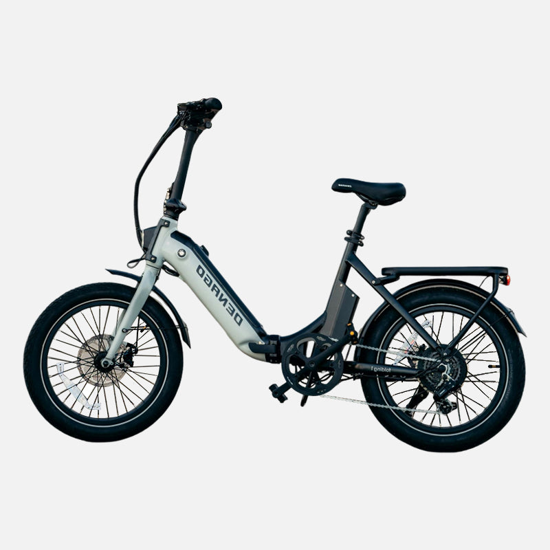 Foldable lightweight bicycle black easy to ride convenient