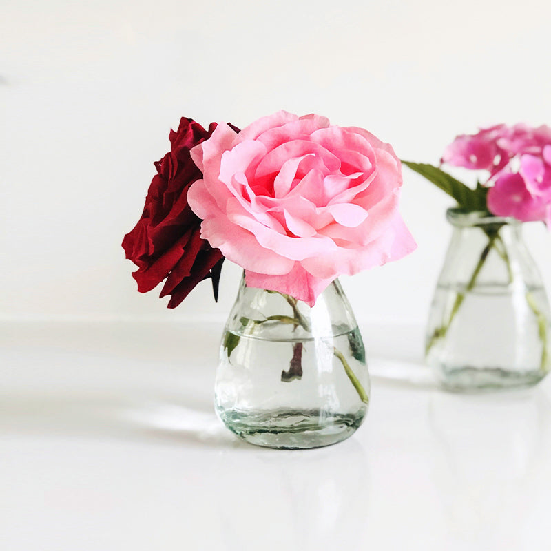 Compact and transparent Glass Vase