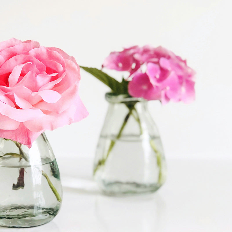 Compact and transparent Glass Vase