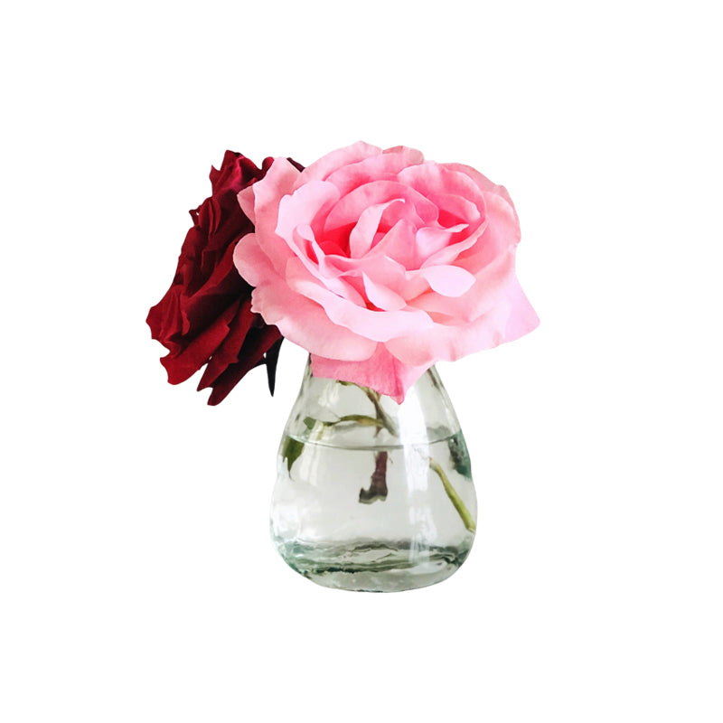 Compact and transparent Glass Vase